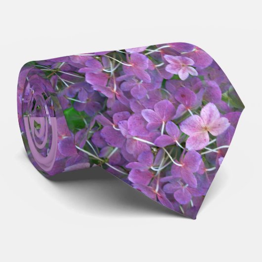 LavendelHydrangeas Krawatte (Gerollt)