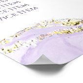 Lavendelink Marbling Design Preisliste Poster (Ecke)