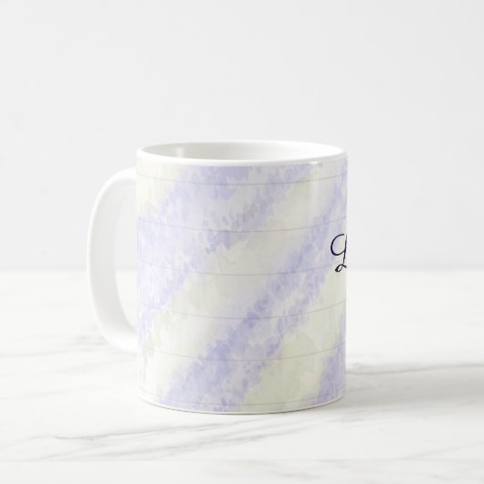 Lavendelkaffee - personalisierter Mug Kaffeetasse (Vorderseite Links)