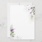 Lavendelkarten der Tischnummer 1 (Rückseite)