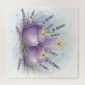 Lavendelkerze - Entspannend Puzzle (Horizontal)