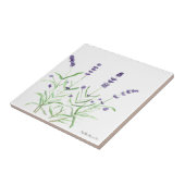 Lavendelkräuter botanische Pflanze Blume lila chic Fliese (Seite)