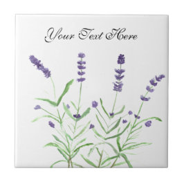 Lavendelkräuter botanische Pflanze Blume lila chic Fliese