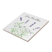 Lavendelkräuter botanische Pflanze Blume lila chic Fliese (Seite)