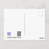 Lavendelkruste. Text haben einen schönen Tag Postk Postkarte (Rückseite)