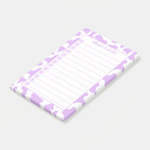 Lavendelkuhausdruck Personalisiert auszuführen Post-it Klebezettel (angewinkelt)