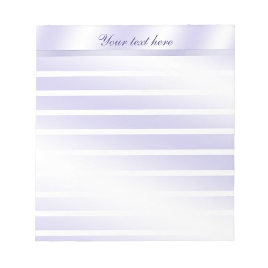 Lavendelmarkierung Personalisierter Notepad Notizblock (Vorderseite)