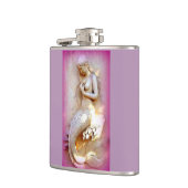 Lavendelmeerjungfrauflasche Flachmann (Links)