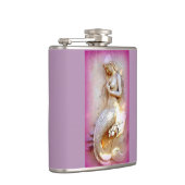 Lavendelmeerjungfrauflasche Flachmann (Rechts)