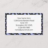 Lavendelmonde und Sterne Himmelsmuster Visitenkarte (Rückseite)