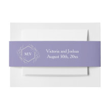 Lavendelmonogramm-Wappen