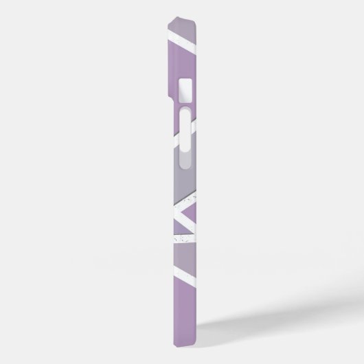 Lavendelmosaikmuster Case-Mate iPhone Hülle (Rückseite / Links)