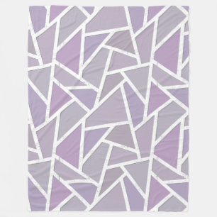 Lavendelmosaikmuster Fleecedecke