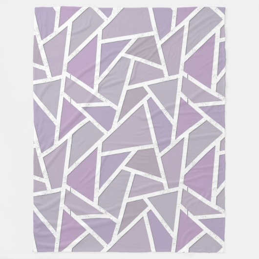 Lavendelmosaikmuster Fleecedecke (Vorderseite)