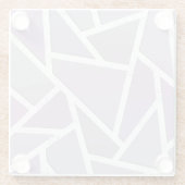 Lavendelmosaikmuster Glasuntersetzer (Rückseite)