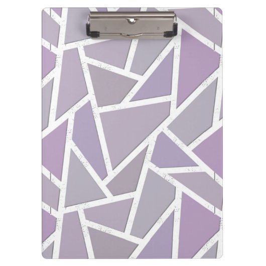 Lavendelmosaikmuster Klemmbrett (Vorderseite)