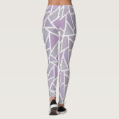 Lavendelmosaikmuster Leggings (Rückseite)