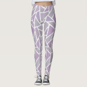 Lavendelmosaikmuster Leggings (Vorderseite)