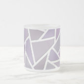 Lavendelmosaikmuster Mattglastasse (Mittel)