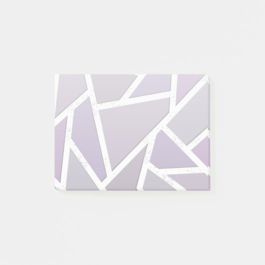 Lavendelmosaikmuster Post-it Klebezettel (Vorderseite)