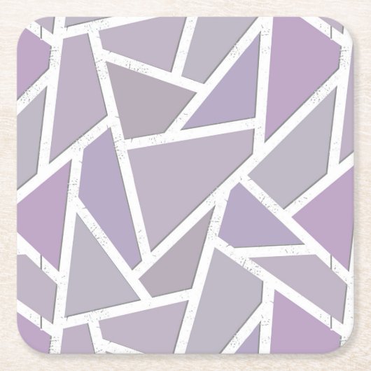 Lavendelmosaikmuster Rechteckiger Pappuntersetzer (Vorderseite)