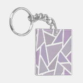 Lavendelmosaikmuster Schlüsselanhänger (Vorderseite links)