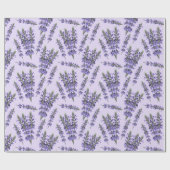 Lavendelmuster Geschenkpapier (Flach)