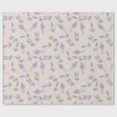 Lavendelmuster Geschenkpapier (Flach)