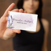 Lavendelöle Lila Blumenfarbe Visitenkarte