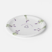 Lavendelpapier Teller 7" (Schrägansicht)