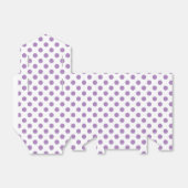 Lavendelpolka-Punkte auf weiß Geschenkschachtel (Ungefaltet)