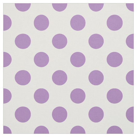 Lavendelpolka-Punkte auf weiß Stoff (Muster)