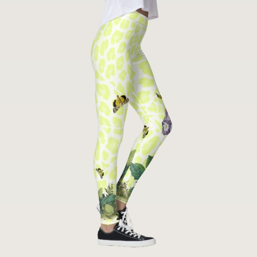 LavendelPrimula auf Applecheetah-Leggings Leggings (Rechts)