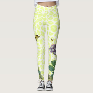 LavendelPrimula auf Applecheetah-Leggings Leggings