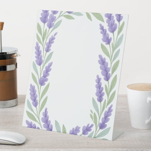 Lavendelrahmen Sockelschild (In Situ)