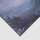 Lavendelrand Moody Gothic Castle Seidenpapier (Ausschnitt)