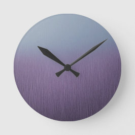 Lavendelregen runde wanduhr