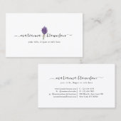 Lavendelreinigung Visitenkarte (Vorne/Hinten)