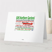 Lavendelrosa Doppelte Taglilien Karte (Rückseite)