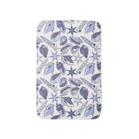 LavendelSeashells Badematte (Vorderseite Vertikal)