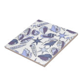 LavendelSeashells Fliese (Seite)