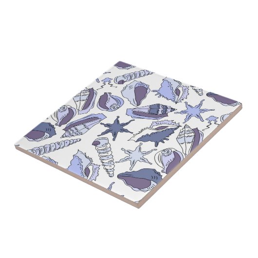 LavendelSeashells Fliese (Seite)