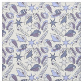 LavendelSeashells Stoff (Muster)