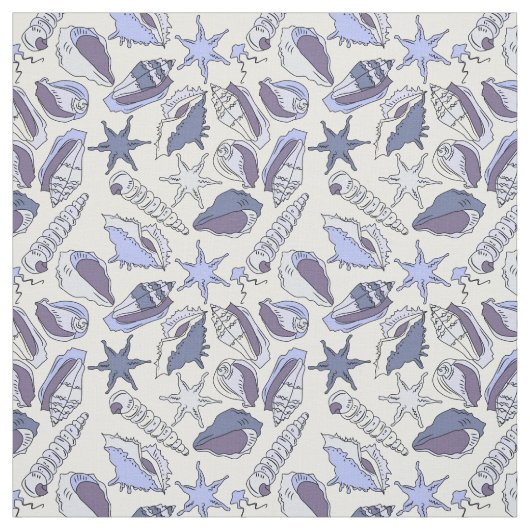 LavendelSeashells Stoff (Muster)