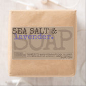 Lavendelseife handgefertigt Rustikale Sticker Vint (Insitu)