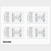 Lavendelseife | Handmade | Eigenmarke Rechteckiger Aufkleber (Blatt)