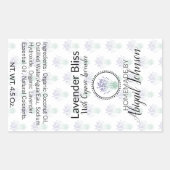 Lavendelseife | Handmade | Eigenmarke Rechteckiger Aufkleber (Vorderseite)