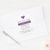 Lavendelseife mit Zutaten Runder Aufkleber (Umschlag)