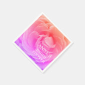 Lavendelstalk, Brautparty Paper Napkins Serviette (Ecke)