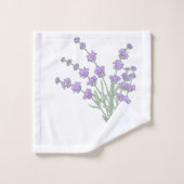 Lavendelstrauss Badhandtuch Set (Waschlappen)